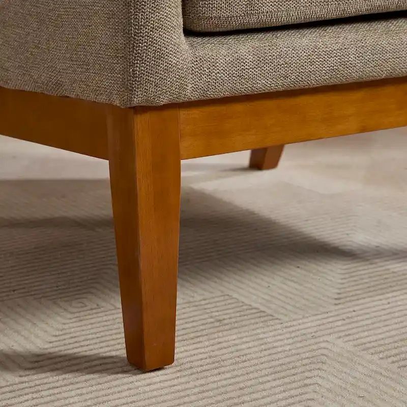 Modern Accent Wingback Chair,Polyester Blend High Back Reading Chair ,Upholstered Armchair Club Chair