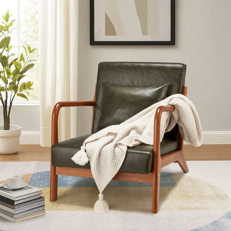 Mid Century Modern Living Room Reading Comfy Lounge Chairs