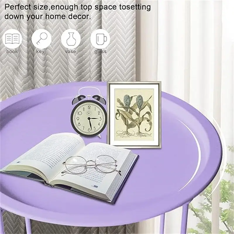 Tray Metal Side Table