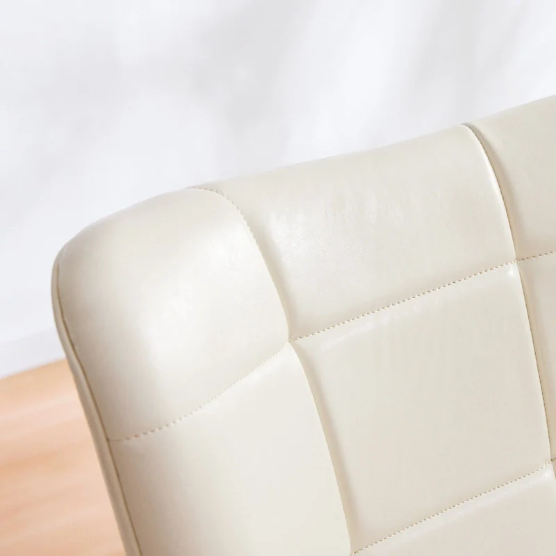 High-Back Tufted Accent Chair | Faux Leather Wingback | Solid Wood Frame | Ergonomic Armrests | 300 lbs Capacity | 37