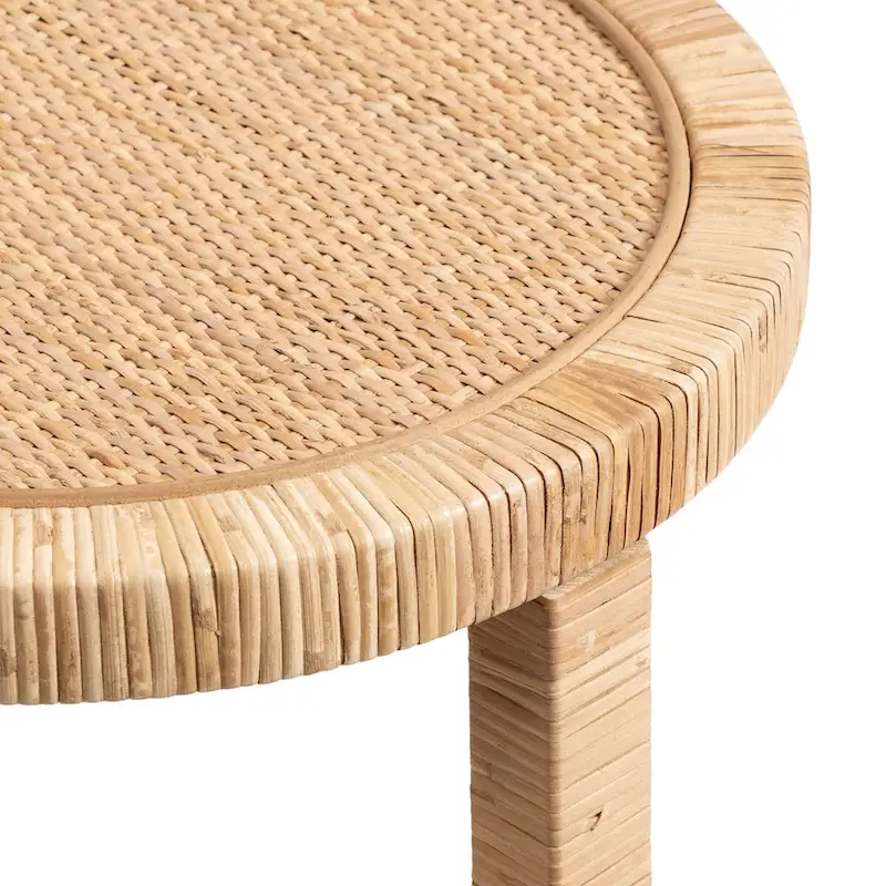 Kate and Laurel Rafina Rattan Side Table - 16x16x24