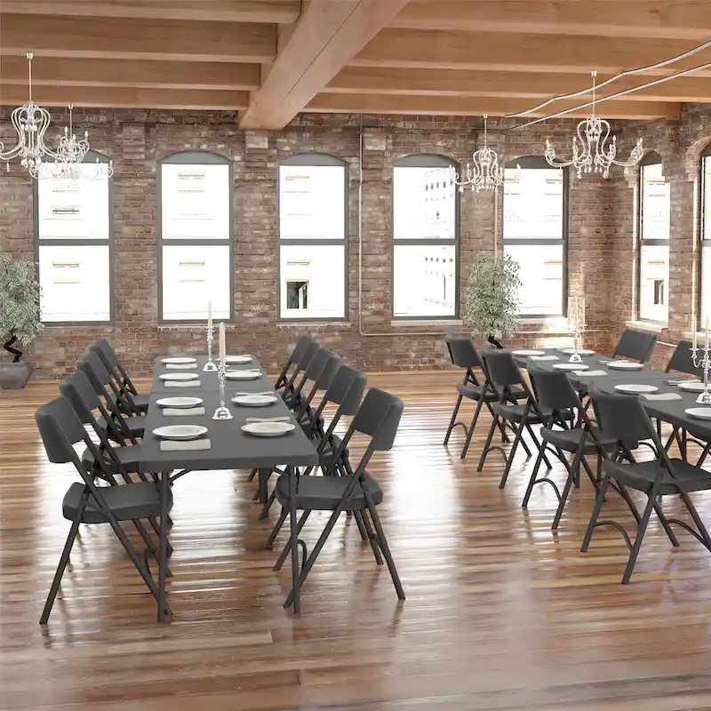 ZOWN Classic Commercial Blow Mold Folding Table