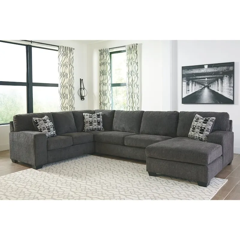 Ballinasloe 3-Piece Sectional - Smoke