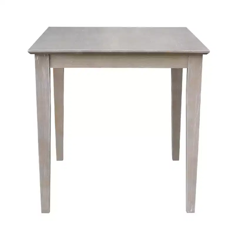 Solid Wood 30 X 30 Dining Table Weathered Gray - International Concepts