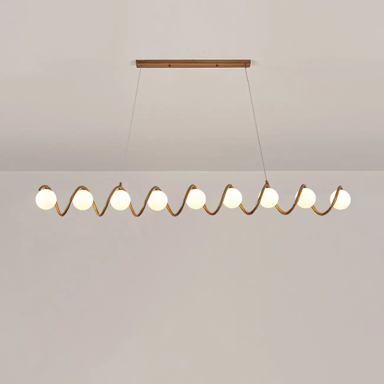 Modern Adjustable Wave Kitchen Island Pendant Light