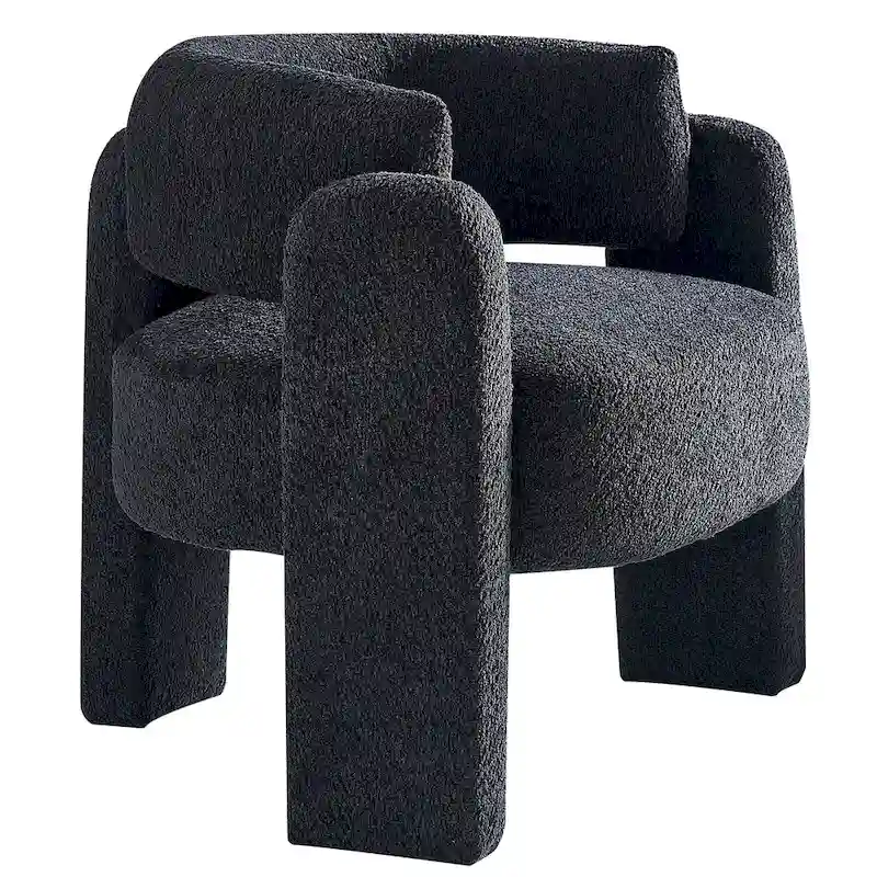 Boucle Upholstery Accent Chair