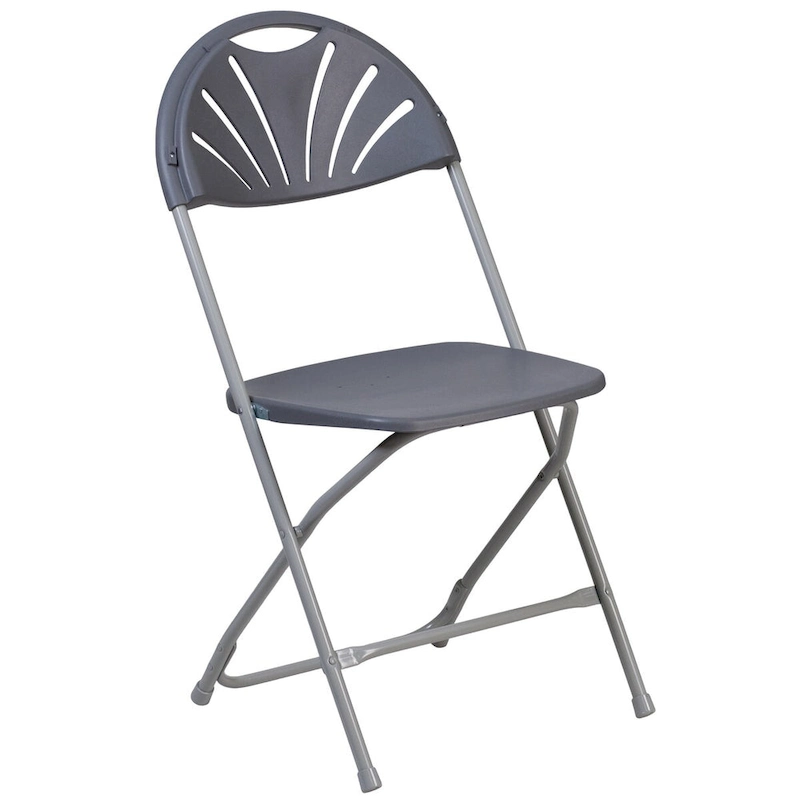 650 lb. Capacity Plastic Fan Back Folding Chair