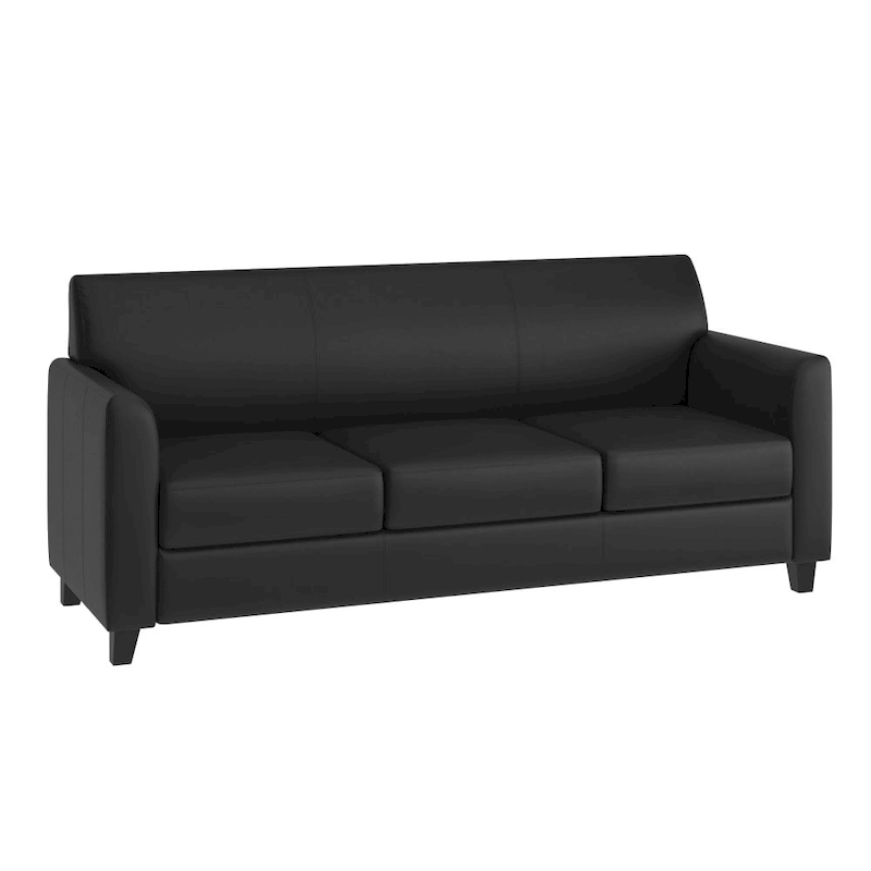 LeatherSoft Sofa with Clean Line Stitched Frame - 70W x 29D x 32.25H