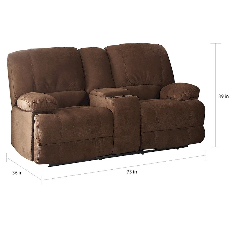 Kevin Upholstered Reclining Loveseat