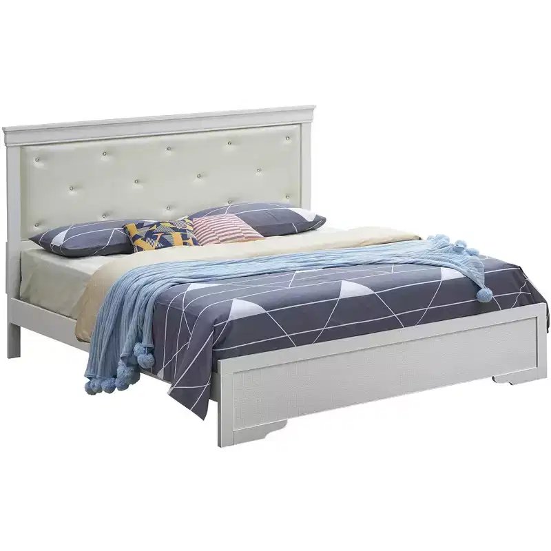Passion Furniture Lorana and Full Panel Beds