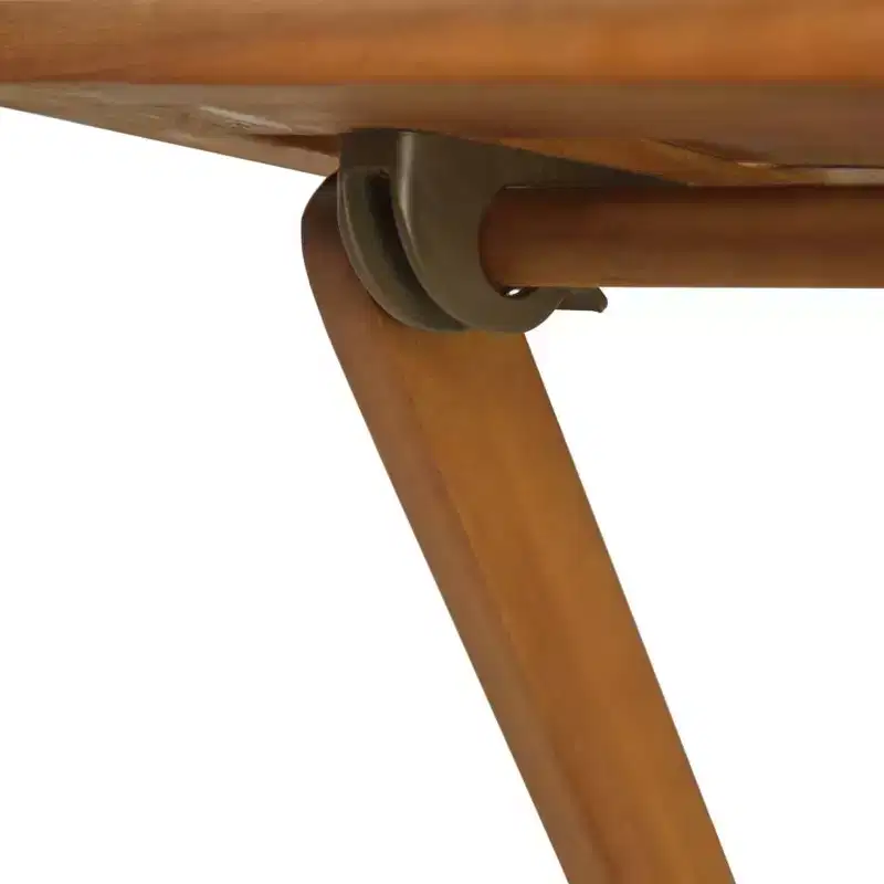 vidaXL Bistro Set Wood Tone Solid Acacia Wood Foldable Bistro Set