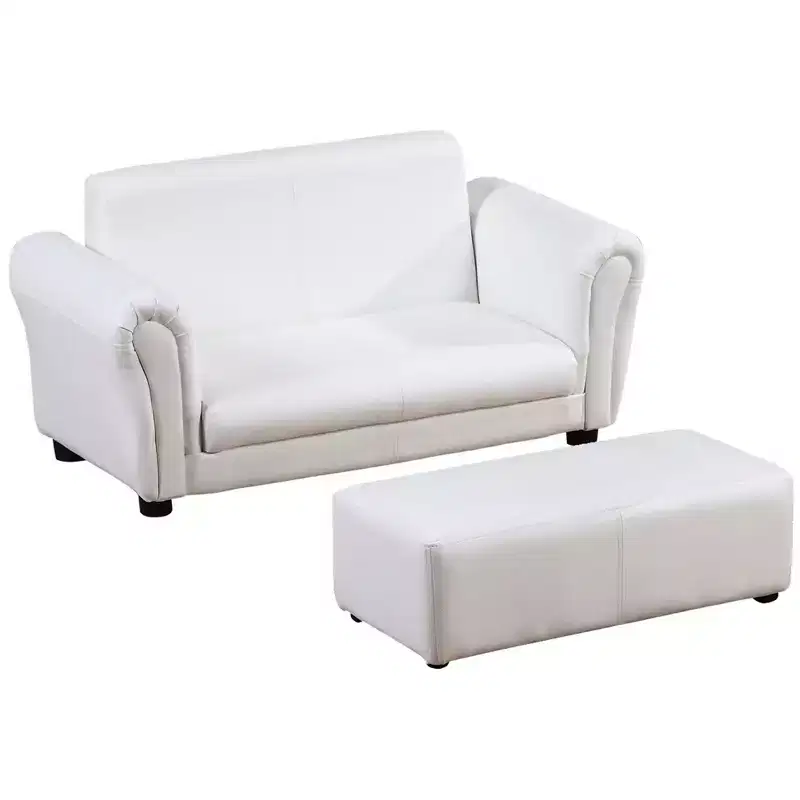 Kids Sofa Set with Footstool for Toddlers and Babies