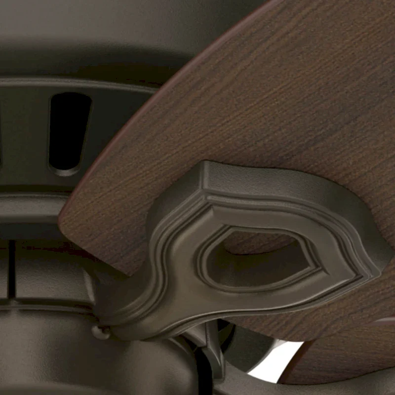 Hunter 42  Builder Low Profile Ceiling Fan with 3-Light LED Light Kit and Pull Chain