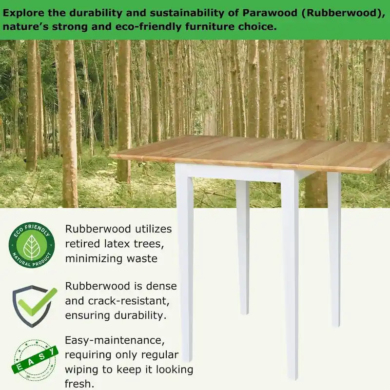 International Concepts Small Drop Leaf Shaker Style Dining Table