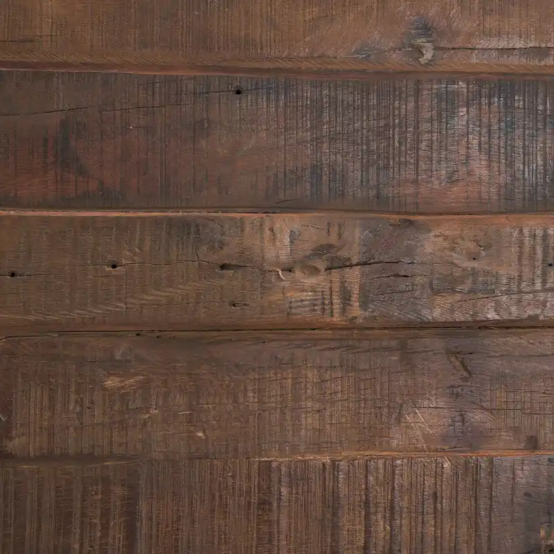 Wilton Brown Wood w/ 12 Black Metal Drawers Coffee Table