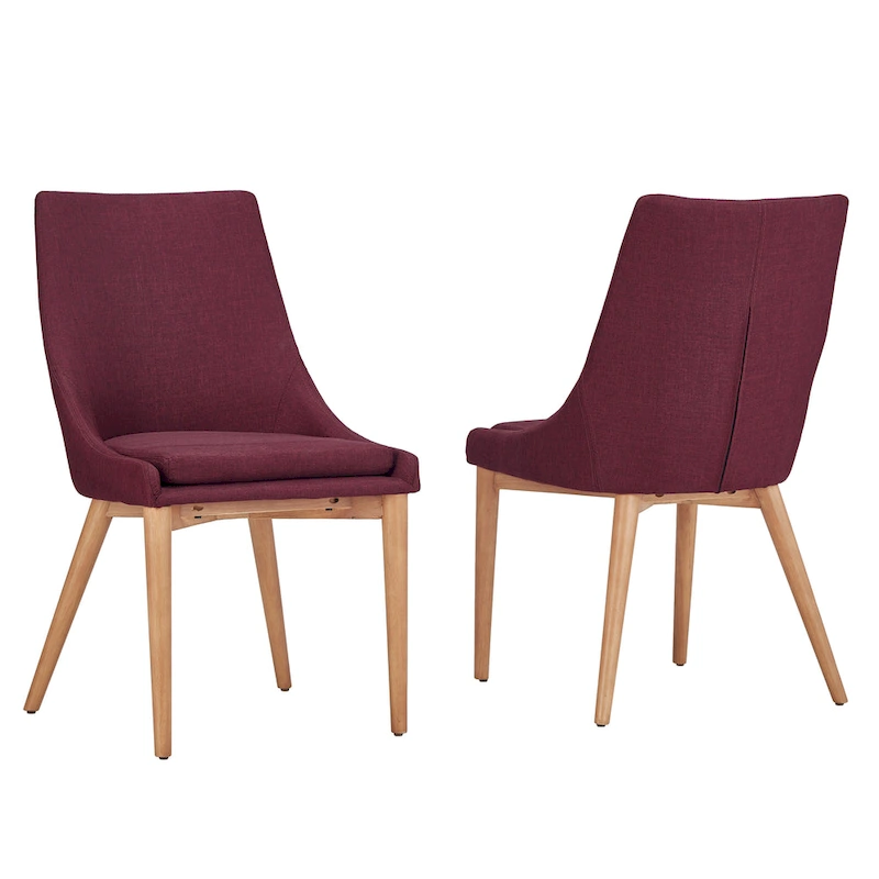 Sasha Oak Barrel Back Dining Chair (Set of 2) by iNSPIRE Q Modern - Set of 2