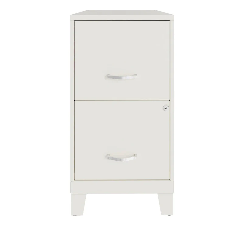 18D 2-Drawer Vertical File Cabinet with Accessory Drawer and Legs