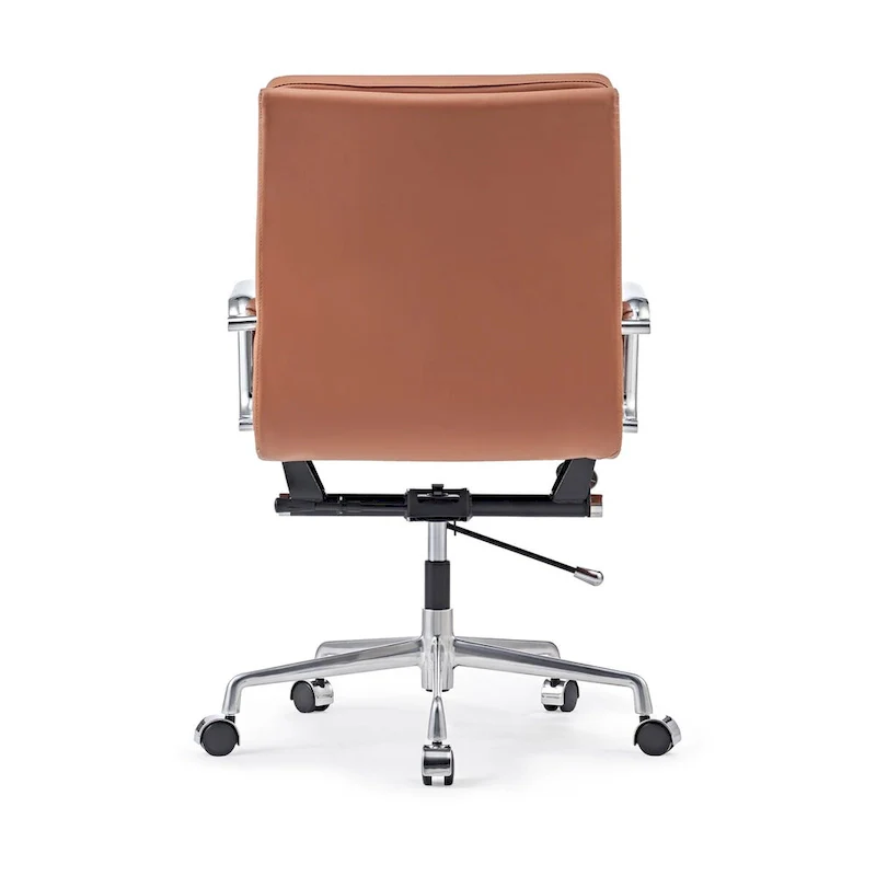 Office Chair PU Leather Adjustable ErgoChair with Thickened Cushion - N/A