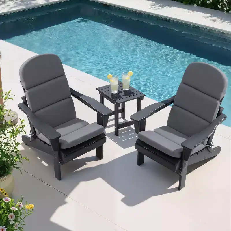 Crestlive Products Adirondack Chair Cushion High Back Patio Water Resistant Fade Resistant