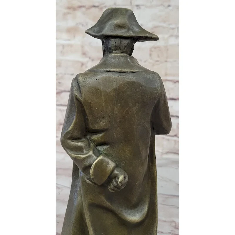 Art Deco Hand Made Lost Wax Method Napoleon Bronze Sculpture Figurine