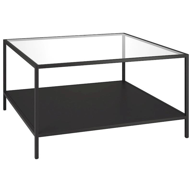 Sivil 32 Square Coffee Table with Shelf