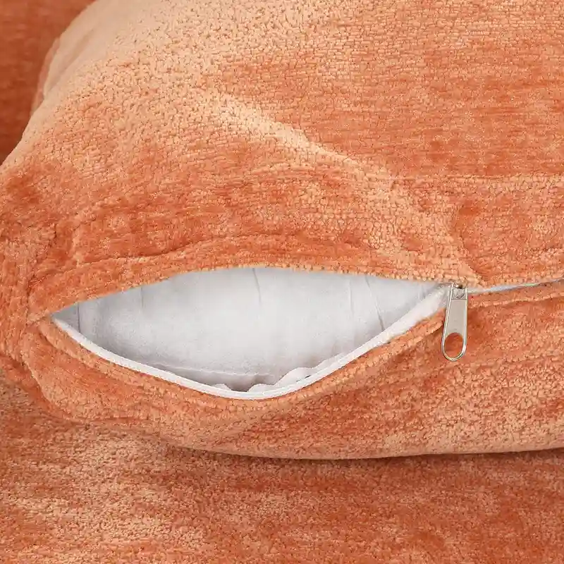 Mid-Century Velvet Solid Wood Accent Chair with Thick Seat Cushion