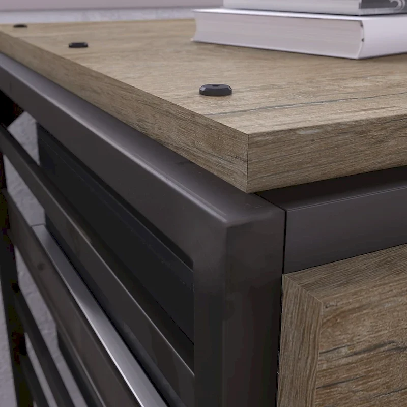 Lateral File Cabinet in Rustic Grey