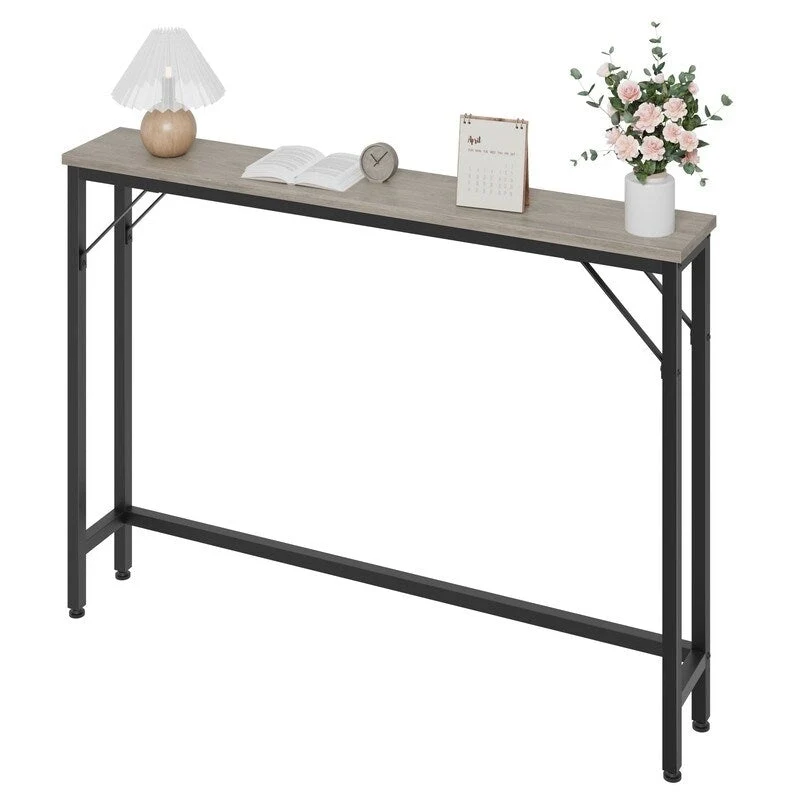 Narrow single-layer sofa back table