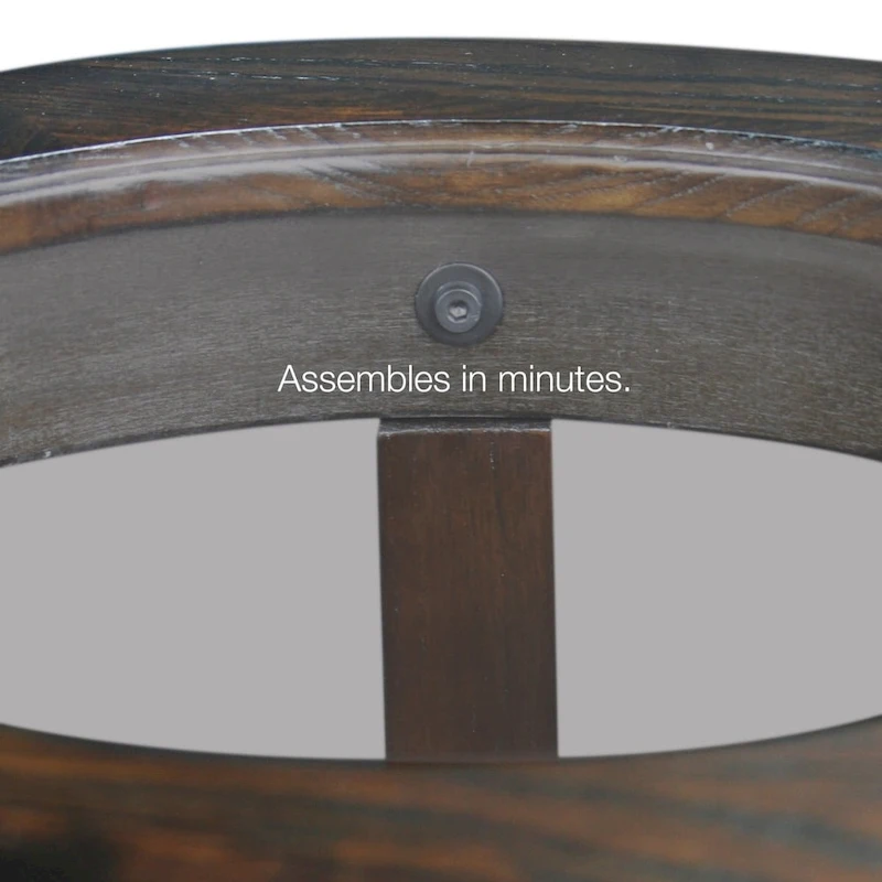 Copper Grove Halesia Solid Oak Round Side Table