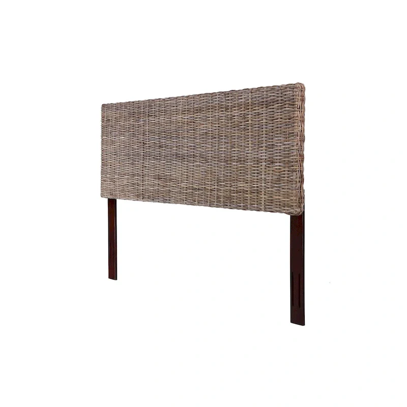 Natural Rattan Woven Adjustable Headboard, Queen/King, 1-Person