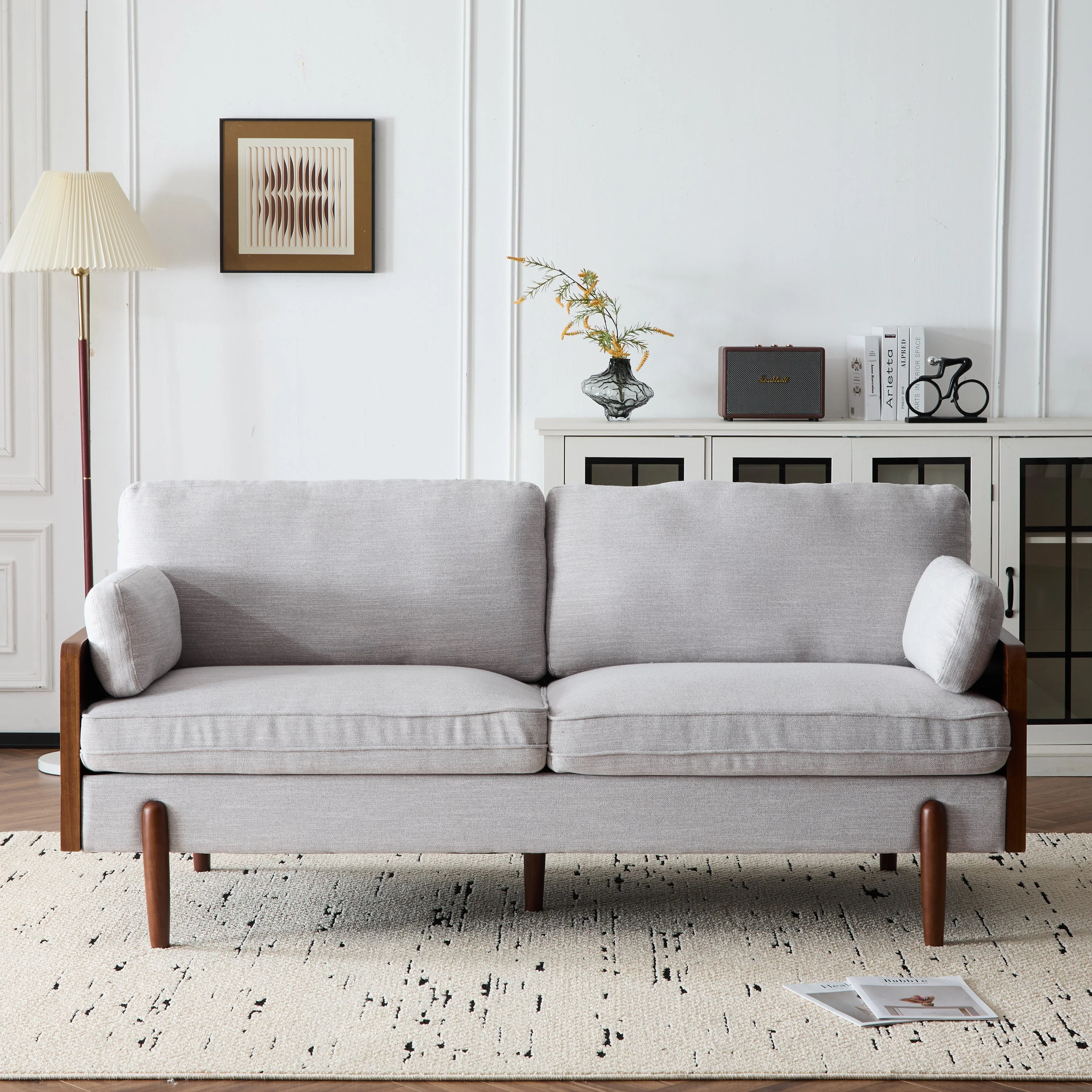 Mid-Century Modern Luxury Sofa ¨C 71.75'' Upholstered Couch