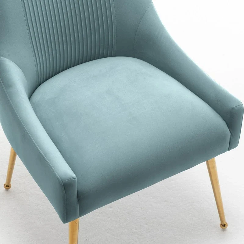 Upholstered Accent Chair Set of 2 with Rear Handle