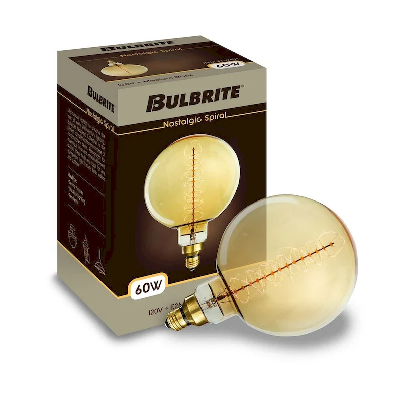 Bulbrite 60 Watt Dimmable Grand Nostalgic Medium (E26) Incandescent Bulb