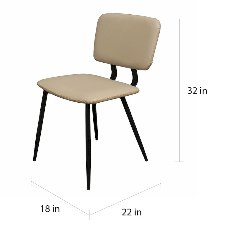 Multi-Color Faux Leather Dining Chair, Single Seat