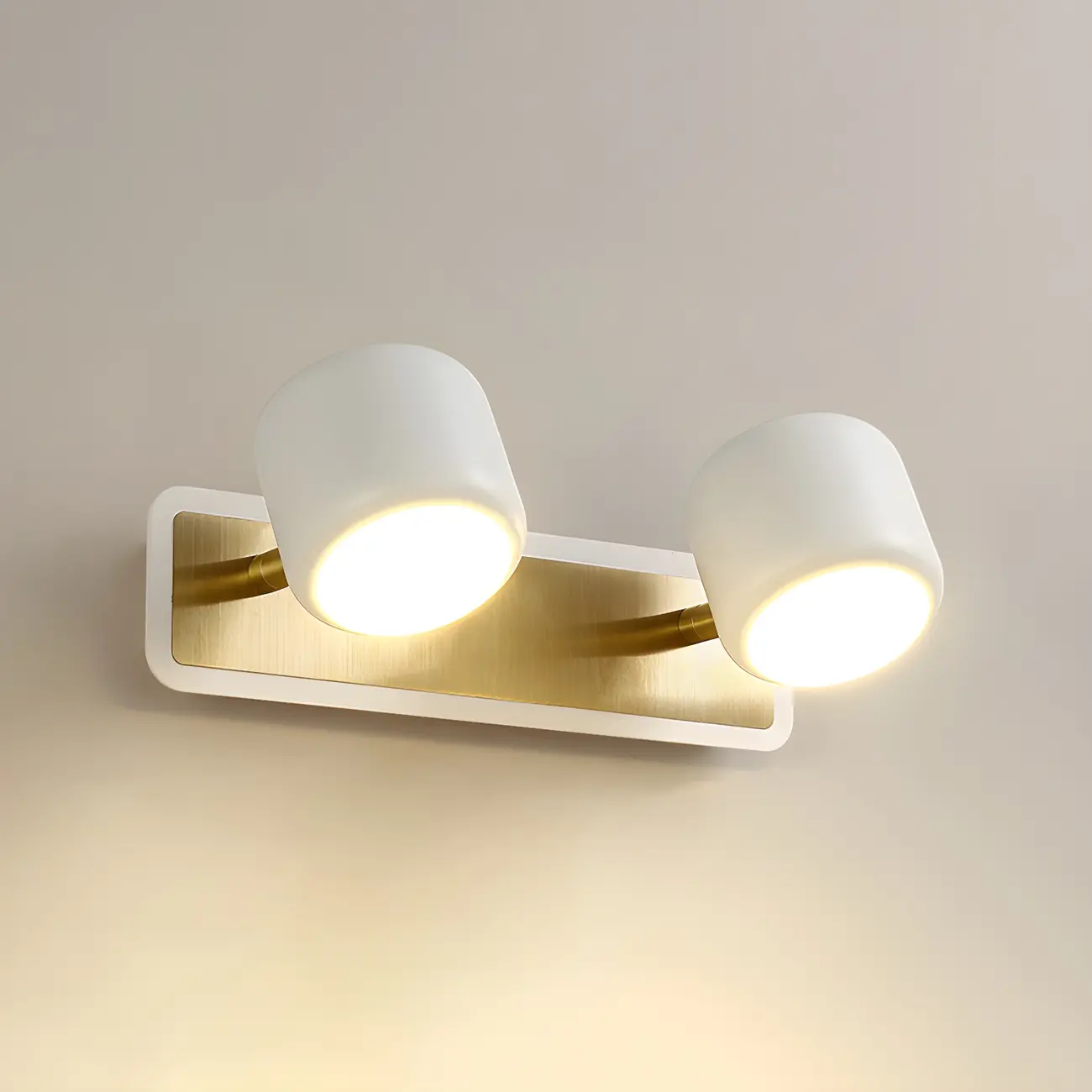 Modern Aluminum Cylinder Warm LED Bathroom Vanity Light