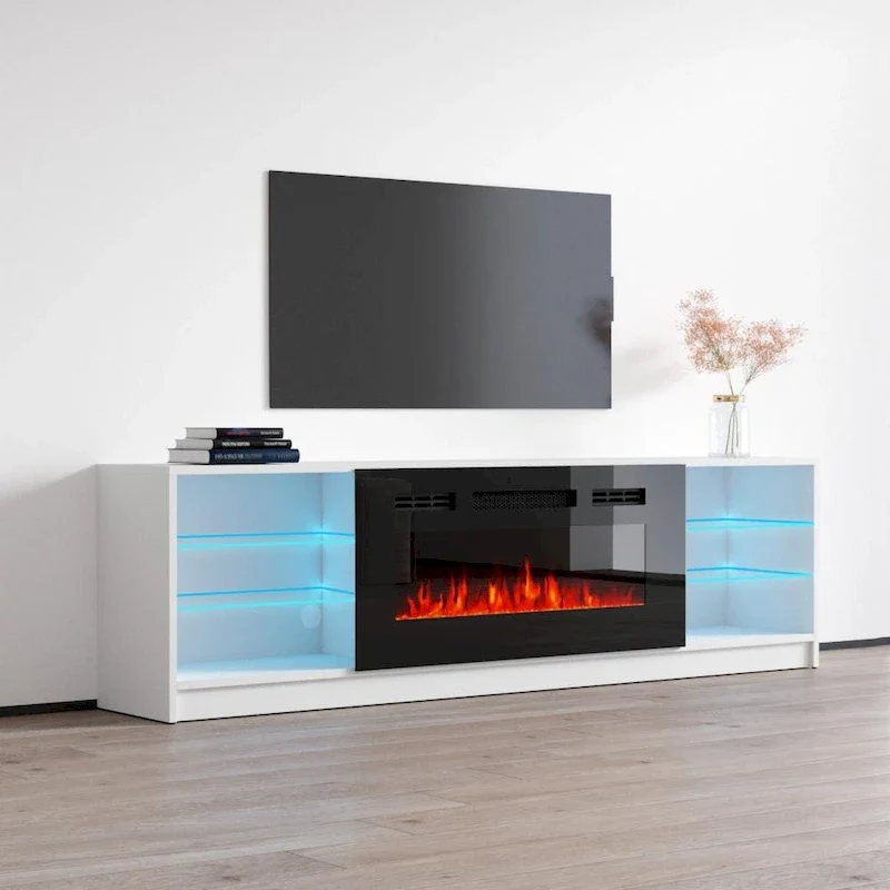 Amsden Electric Fireplace TV Stand