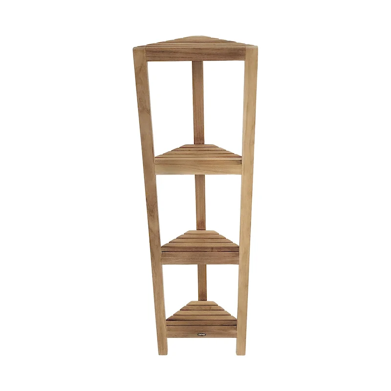 Teak Corner Shelf Fiji 50  (128cm) 4 tiers
