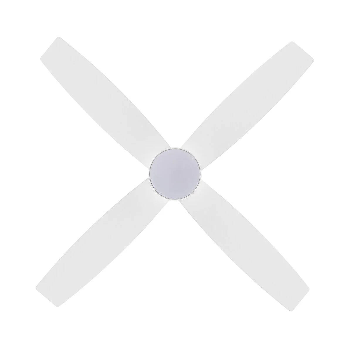 WINGBO 44/52 Inch Flush Mount DC Ceiling Fan with Lights and Remote, 4 Reversible Blades