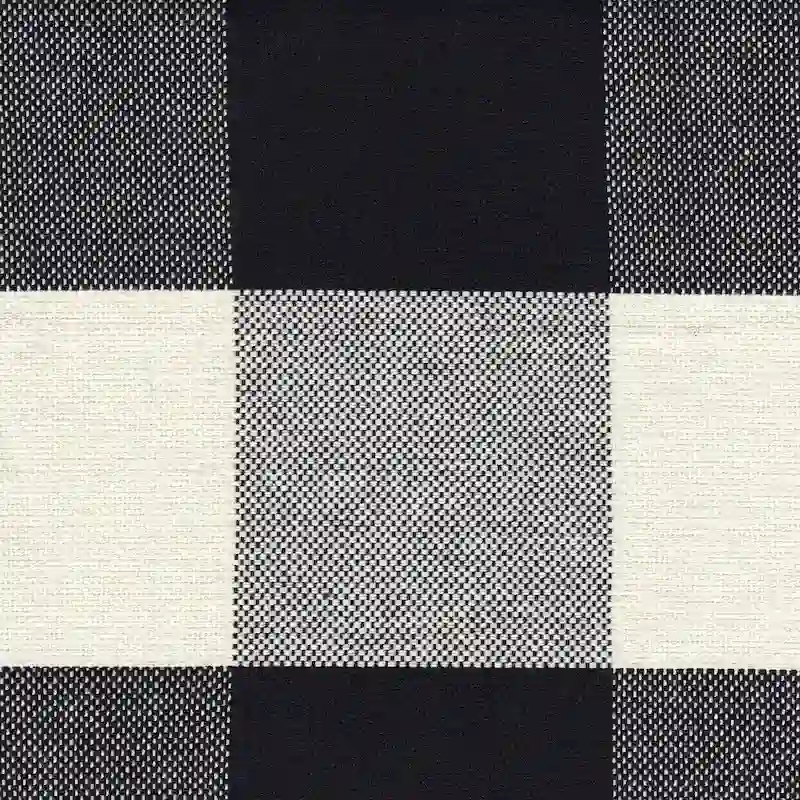 HomePop Black Plaid Parsons Dining Chair (Set of 2)