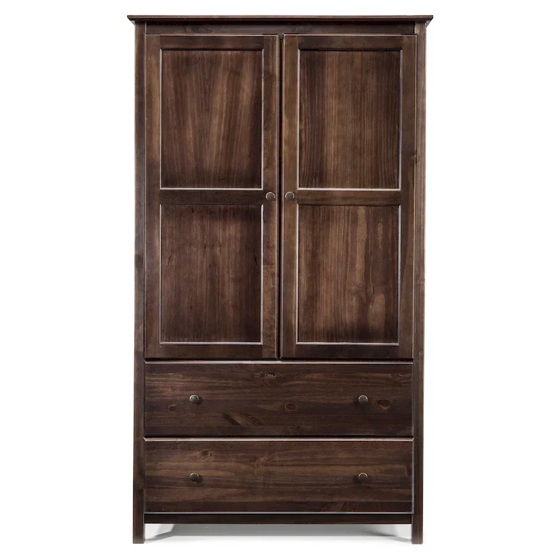 Shaker 2-Door Solid Wood Armoire