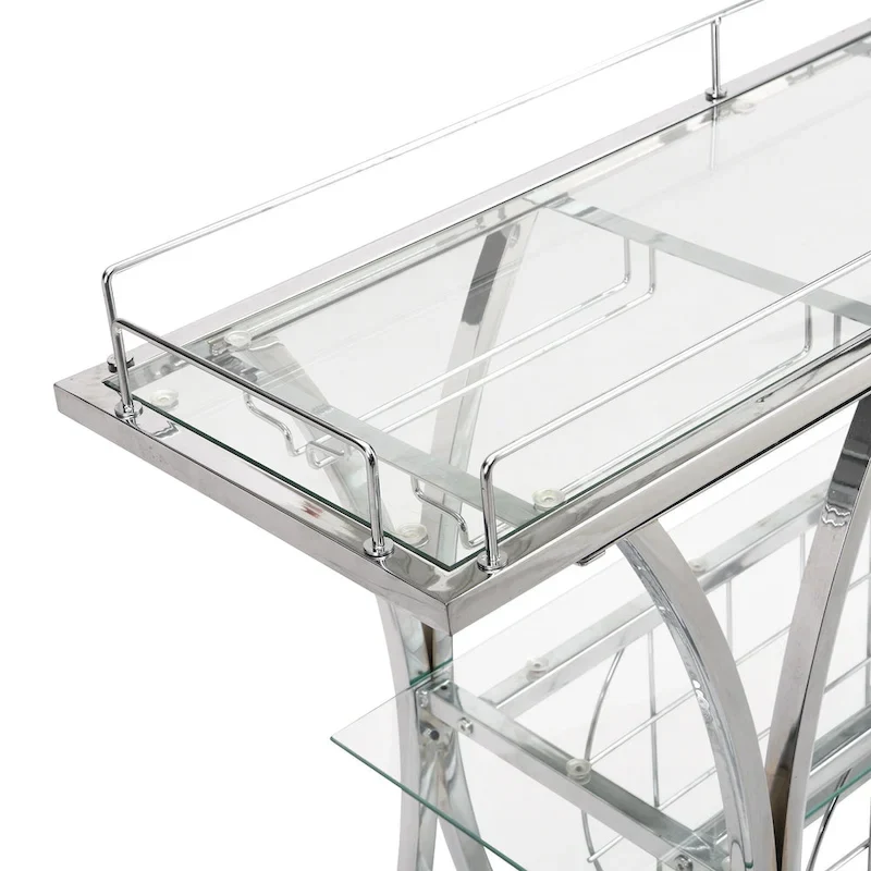 Industrial Bar Cart Kitchen Bar&Serving Cart for Home with Wheels