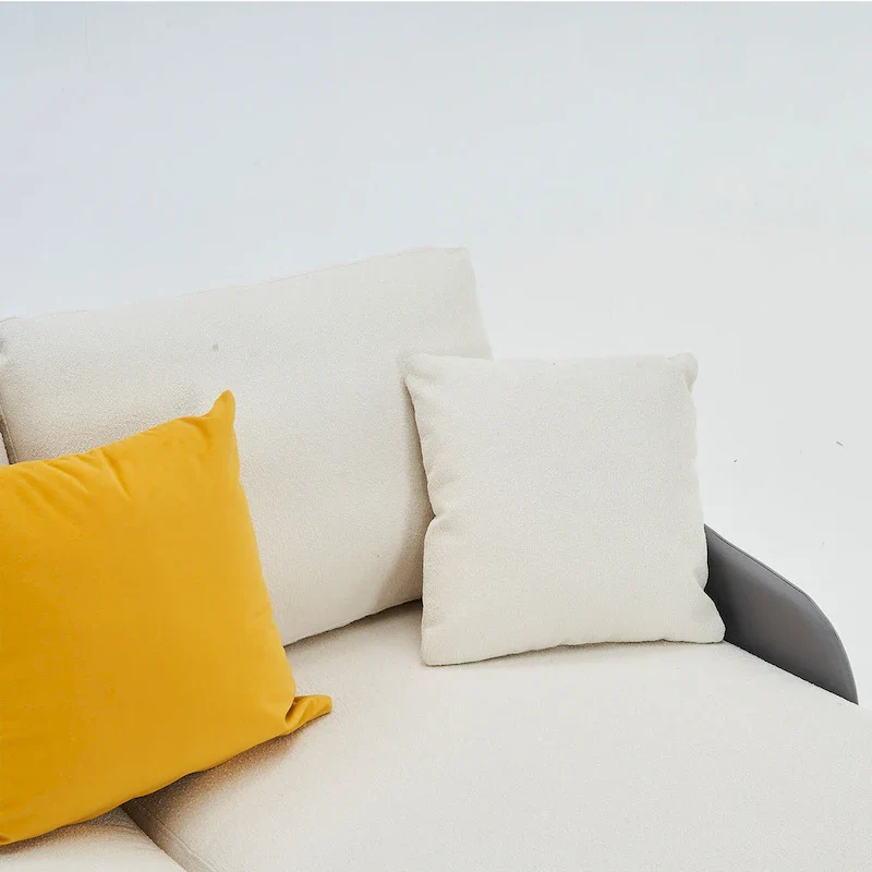 U-Shape Sectional Sofa 4-Seat Couch with Double Chaise Lounge