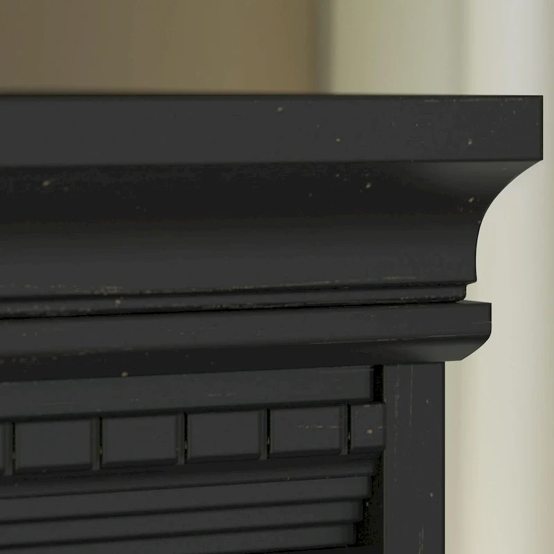 Fairview 60W L Shaped Desk with Hutch and Bookcase by