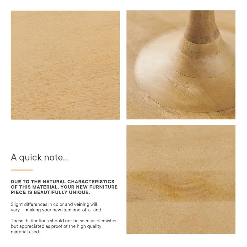 Lina 30 Round Wood Coffee Table