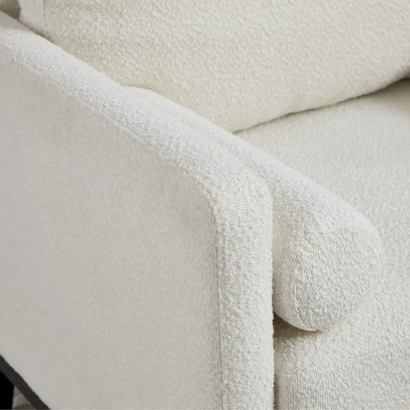 35.4 W Modern Reading Chair,Upholstered Accent Chair with Pillows and Wood Legs