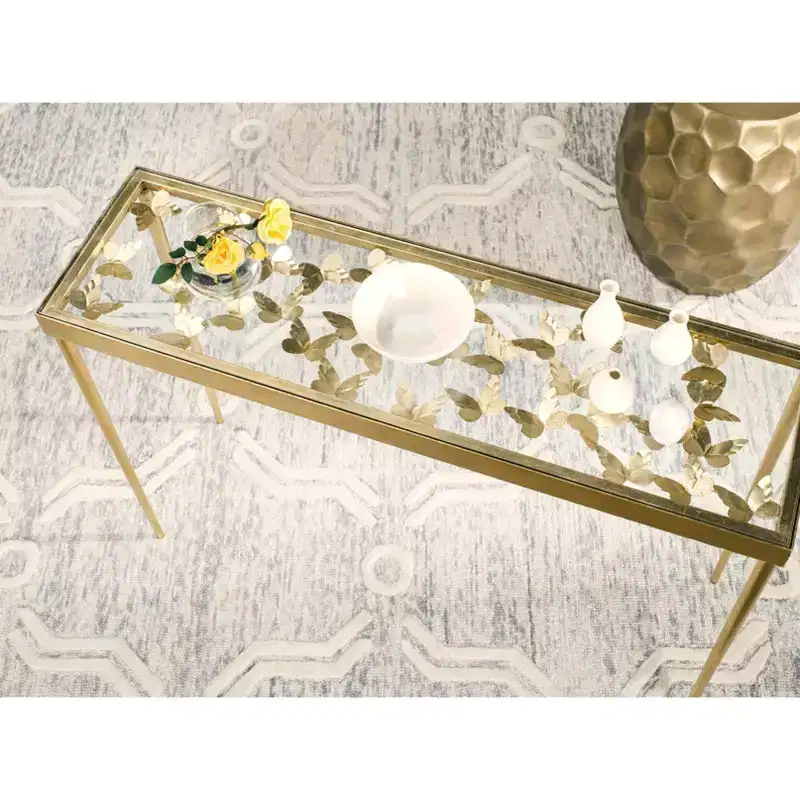 Rosalia Butterfly Console - FOX2592A - Gold - Safavieh Couture
