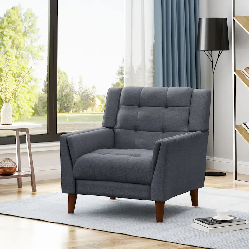Candace Mid-century Modern Armchair by Christopher Knight Home - 32.28W x 31.50L x 32.68H