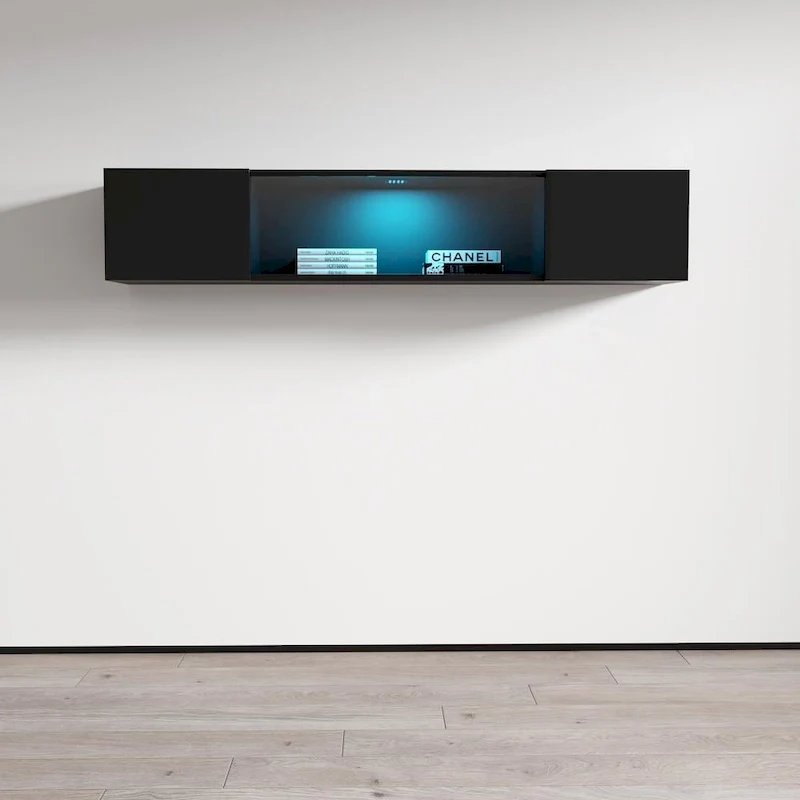 Strick & Bolton Hadi Contemporary Wall-mounted Media Cabinet