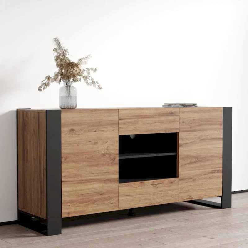 Woody Modern 64.5-inch Sideboard Buffet