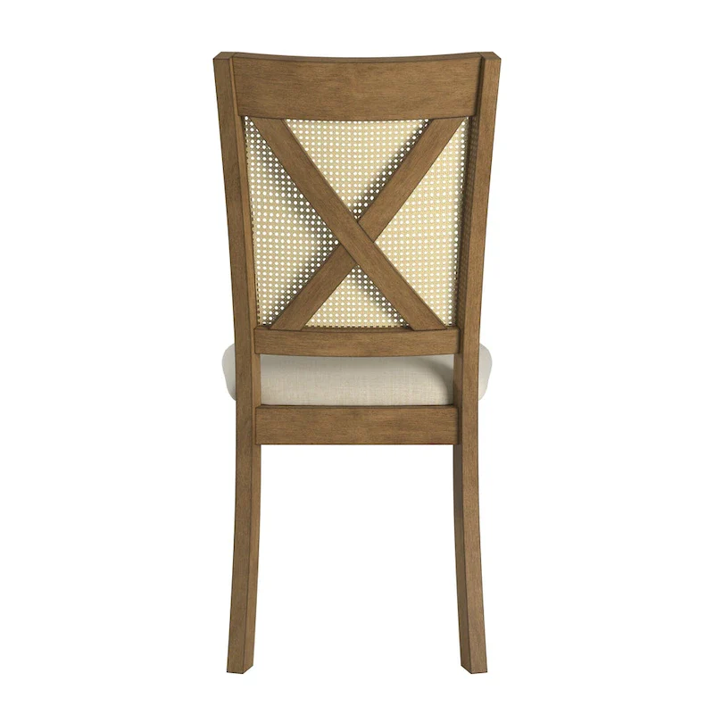 Plaga X-Back Cane Accent Dining Chair (Set of 2) by  - Dining Chair